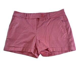 Vineyard Vines Chino Beach Cotton Stretch Shorts Women's Size 8 Pink